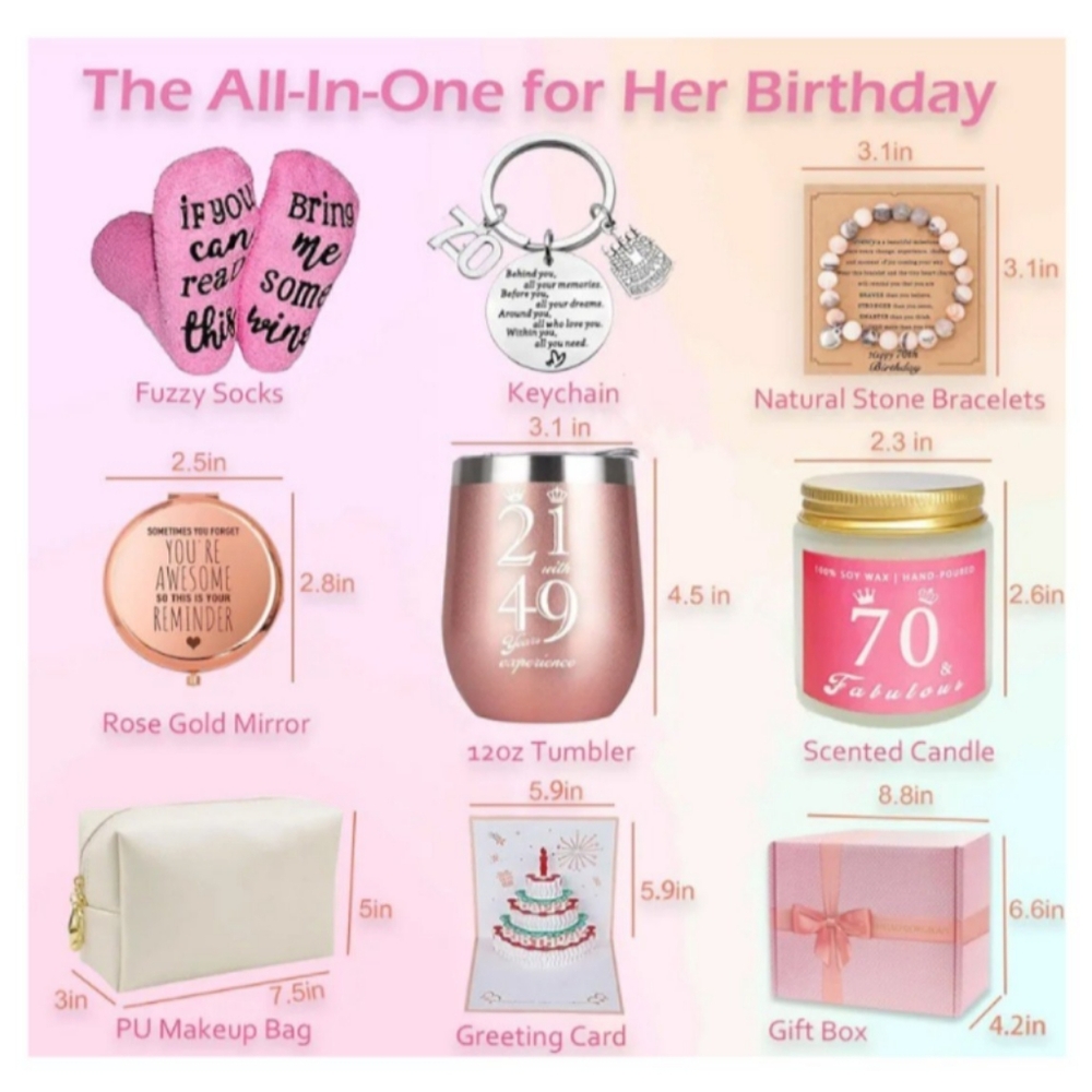 All In One 70th Birthday Gift Set - Picture 2 of 3